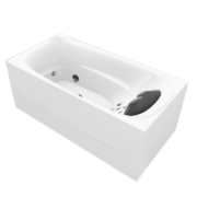 科勒（KOHLER） 科勒按摩浴缸整体独立浴缸皓玥1.6m/1.7m家用成人浴缸 76447T-NW（1.6米右角位）-自带龙头