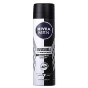 妮维雅男士 黑白出众爽身气雾 150ml