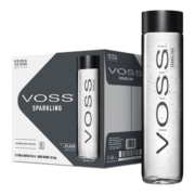 芙丝（VOSS）挪威原装进口苏打水气泡水(含气)800ml*12瓶(玻璃瓶)整箱装