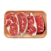 赞正安格斯谷饲进口原切牛排全家福礼包无腌制830g （6片）
