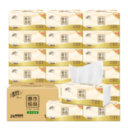 需入会、PLUS会员：Breeze 清风 抽纸 原木纯品 3层130抽*24包整箱 *4件