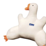 京喜特价app：JIMITU 吉米兔 白色大鹅腰靠 55*45CM