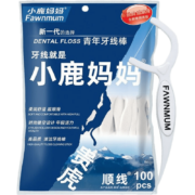 小鹿妈妈 牙线 100支/袋 贵虎款 三袋共300支