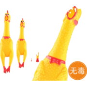 假日伴侣宠物玩具发声惨叫鸡尖叫鸡发泄鸡整人整蛊创意玩具 如图 小号16cm