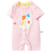 巴拉巴拉婴儿衣服男童连体衣女宝宝爬服哈衣夏季外出可爱208222120204