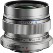 奥林巴斯（OLYMPUS）M.ZUIKO DIGITAL ED 12mm F2.0 广角定焦镜头 微单镜头 银色 等效24mm