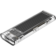 奥睿科（ORICO） M.2NVME/NGFF移动硬盘盒转Type-c/USB3.1固态SSD外置盒 【M.2 NVMe】银色/透明款-10Gbps