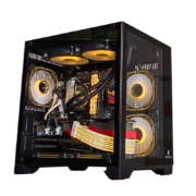 玩嘉 孤勇者MINI MATX海景房机箱 全侧透 黑色