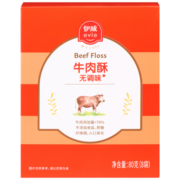 伊威（Eastwes）儿童零食无调味牛肉酥 含铁锌不添食盐白砂糖富含蛋白质80g(8袋)