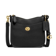 【自营】COACH 蔻驰 女士时尚单肩包斜挎包 CC390 B4/BK 黑色