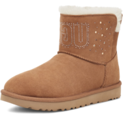 UGG 2022冬季新款女士靴子经典镶钻款休闲迷你短靴雪地靴 1125911 CHE | 栗色 36