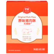 伊威（Eastwes）儿童零食 无调味原味猪肉酥 不添加食盐白砂糖80g(8袋)
