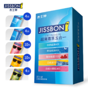 Plus会员，Jissbon 杰士邦 超薄尊享五合一避孕套32只*2件