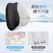 汽车通风按摩护腰靠垫电动驾驶司机夏季腰垫开车载腰枕靠背垫神器