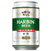 京东百亿补贴：哈尔滨 啤酒 330ml*24听