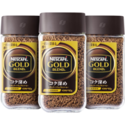 雀巢（Nestle）日本金牌 原装进口 美式冻干黑咖啡速溶 甄选浓郁  瓶装80g *3瓶