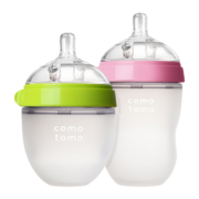 可么多么（como tomo）奶瓶新生婴儿奶瓶断奶仿母乳硅胶奶瓶0-6个月大小套装