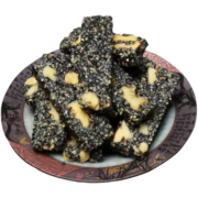 Squirrel chef黑芝麻核桃糕孕妇儿童传统纯手工切糕营养小零食营养糕特产糕点 黑芝麻核桃糕 2斤