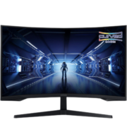 三星（SAMSUNG）  31.5英寸 2K显示器  1000R曲面144Hz 1MS HDR10 游戏电竞显示器(C32G54TQWC）