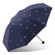 天堂 雨伞黑胶防晒防紫外线太阳伞遮阳晴雨伞男女 藏青