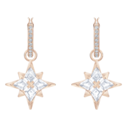 施华洛世奇（SWAROVSKI）品牌官方直售 施华洛世奇 SWAROVSKI SYMBOL浪漫星星耳环5494337 镀玫瑰金色
