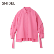 SNIDEL 2023夏新品女式时尚拼接长袖衬衫 SWFB232073