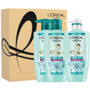 欧莱雅（LOREAL）透明质酸水润洗护套装（洗发水500ml*2+护发素500ml*1）