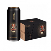 SNOWBEER 雪花 脸谱系列 花脸啤酒（黑色） 500ml*12听