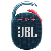 JBL CLIP4 无线音乐盒四代 蓝牙便携音箱 低音炮 户外迷你音箱  防尘防水 超长续航 一体卡扣 蓝拼粉