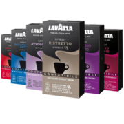 拉瓦萨（LAVAZZA） 意大利进口咖啡胶囊 nespresso多口味意式浓缩胶囊咖啡10粒/盒 10号 Espresso Deciso10粒