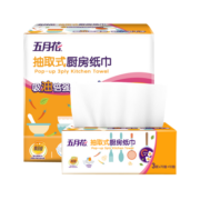五月花（May Flower）厨房用纸抽纸吸油纸纸巾抽3层80抽 【单包*240张*225mm*200mm】