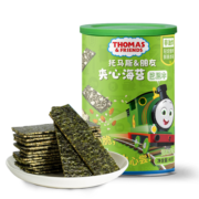 小火车THOMAS 托马斯海苔夹心脆 宝宝零食儿童罐装即食紫菜小孩休闲网红小吃 巴旦木味40g