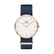 丹尼尔惠灵顿（DanielWellington）DW手表北欧风简约男士腕表40mm尼龙表带石英表生日礼物DW00100275