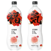 元气森林苏打气泡水无糖饮料0糖0脂0卡大瓶量贩装1.25L*6福气瓶 白桃味*6瓶