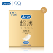 PLUS会员、概率券: 杜蕾斯 安全套 超薄3只 润滑隐形