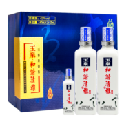 玉泉玉泉 和谐清雅系列 42度 口粮酒白酒 浓酱兼香型 黑龙江纯粮食酒 人和礼盒475ml*2+125ml