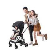 elittle 逸乐途 婴儿碳纤维双向轻便高景观可坐躺推车