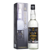 金门高粱酒 58度特优 黑标白金龙 清香型白酒 58度600ml 单瓶装 窖藏老酒