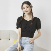 TONLION 唐狮 短款辣妹打底衫