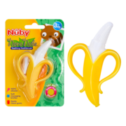 努比（Nuby）宝宝磨牙安抚咬胶婴儿玩具3/6个月可咬可水煮香蕉牙胶牙龈按摩器