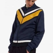 XS码，Fred Perry 佛莱德·派瑞 V-Panel 男士潮流运动夹克J2527