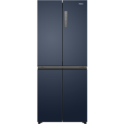 海尔（Haier）【22年新品】冰箱十字对开门四开门风冷无霜406升一级能效双变频超薄家用大容量电冰箱 【星石蓝】406升|一级能效双变频|母婴专区