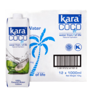KARA椰子水1L*12 整箱印尼进口青椰果汁饮料0脂肪轻卡轻断食