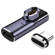 凯宠 TYPE-C转接头公对母40GB 适用兼容雷电4/3 USB4手机笔记本充电延长线弯头快充 USB4磁吸头｜40Gbps高速｜8K音视频
