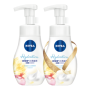 妮维雅（NIVEA）氨基酸洗面奶泡沫温和不紧绷云柔植萃保湿水弹洁面乳180g双支装