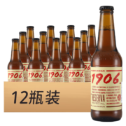 临期品、PLUS会员：Estrella Galicia 埃斯特拉 1906 特别典藏 烈性啤酒 330ml*12瓶 整箱装
