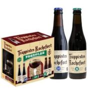 Trappistes Rochefort 罗斯福 圣杯礼盒 修道士精酿啤酒 330ml*4瓶+酒杯1支