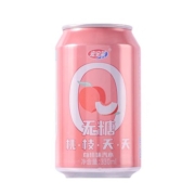 88VIP：宏宝莱 桃枝夭夭 白桃味无糖汽水 330ml*12罐