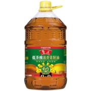 鲁花低芥酸浓香菜籽油6.38L非转基因物理压榨 桶装食用油菜油