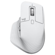 罗技（Logitech） MX Master 3S无线蓝牙鼠标 办公鼠标 带Logi Bolt接收器 Master 3S 珍珠白